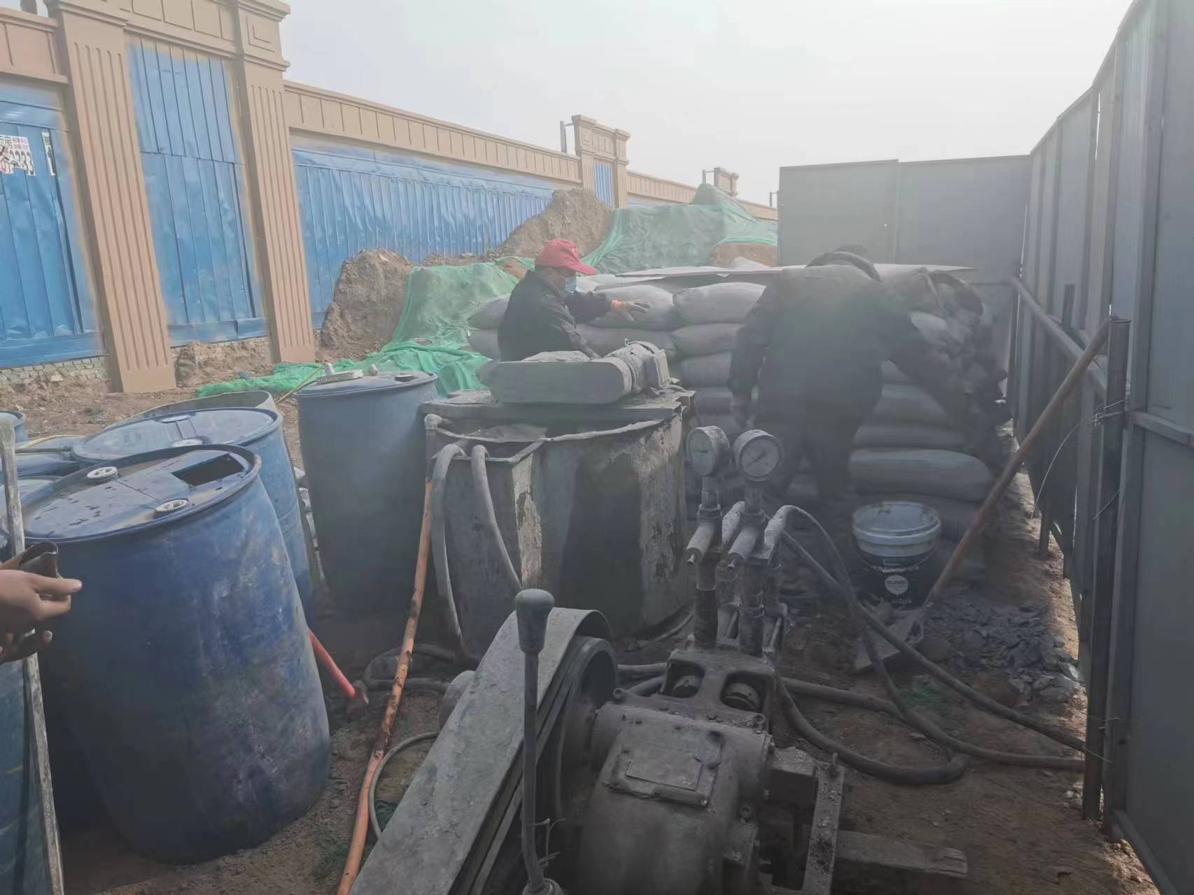 矿区地基沉降注浆加固